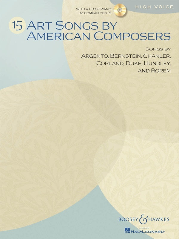 Art Songs By American Composers 15 High Book/CD (Softcover Book/CD)