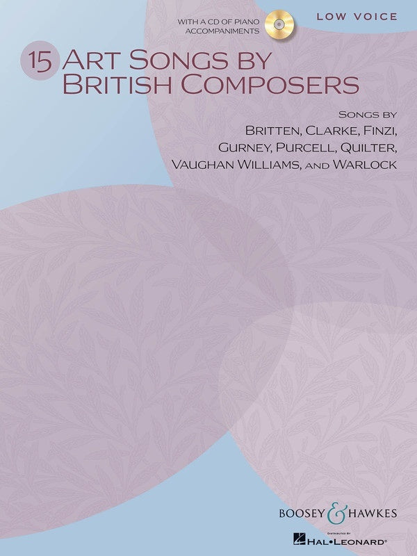 Art Songs 15 By British Composers Low Book/CD (Softcover Book/CD)
