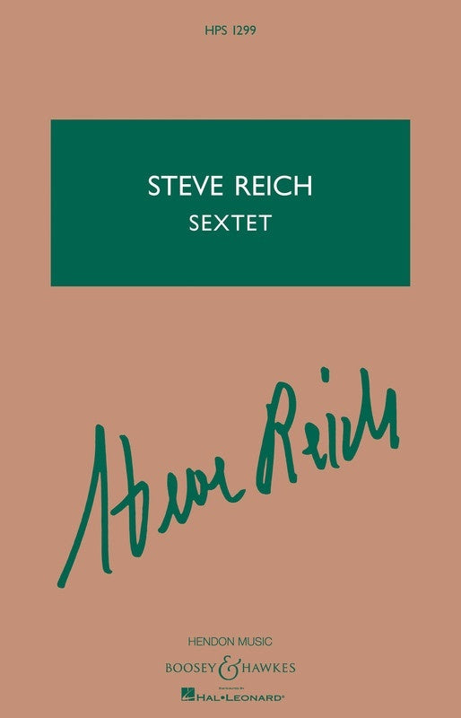 Reich - Sextet Study Score
