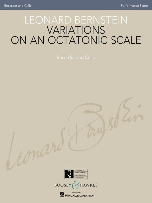 Variations On An Octatonic Scale Recorder/Cello (Softcover Book)