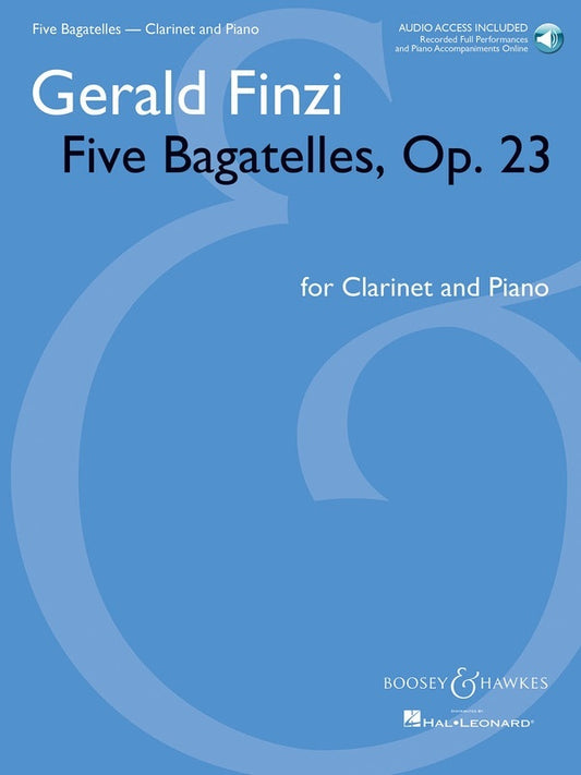 Five Bagatelles Clarinet And Piano Op 23 (Softcover Book/Online Audio)