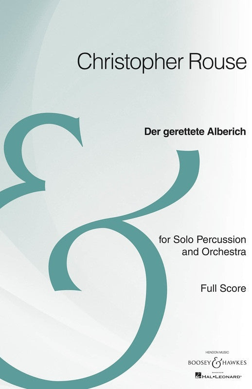 Der Gerettete Alberich Percussion/Orchestra Scor (Softcover Book)