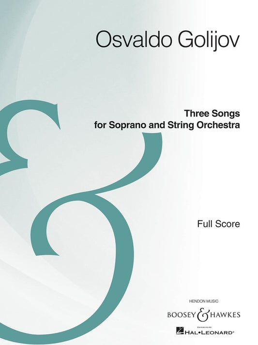 Three Songs For Soprano And Orchestra