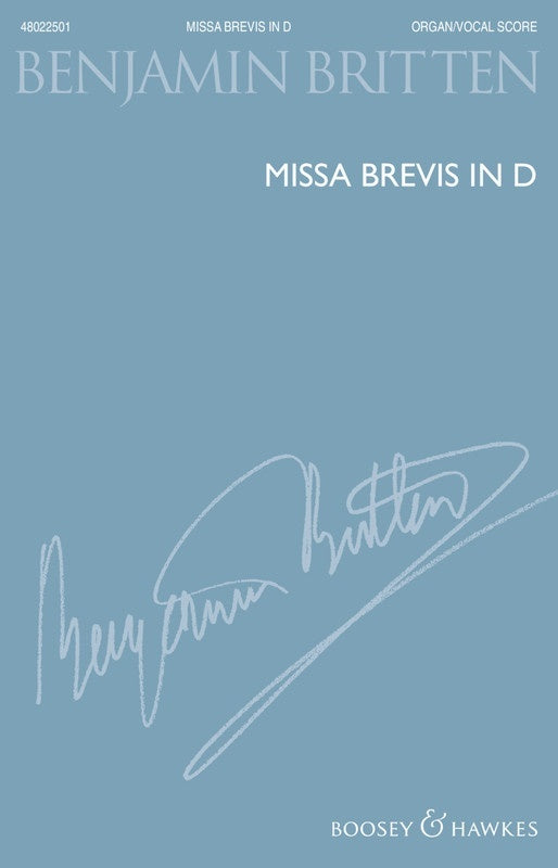 Britten - Missa Brevis In D Boys Voices/Organ