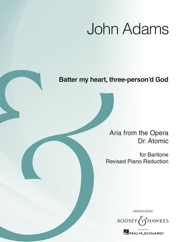 Batter My Heart Three Persond God Baritone Piano (Softcover Book)