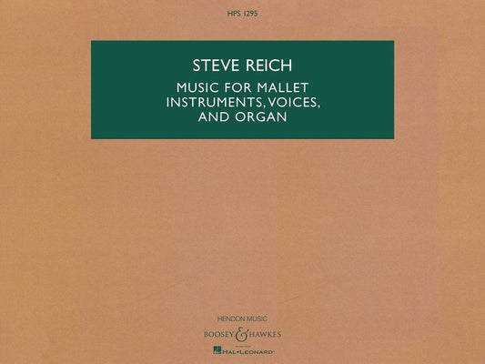 Music For Mallet Instruments Voices And Organ Sc (Music Score)