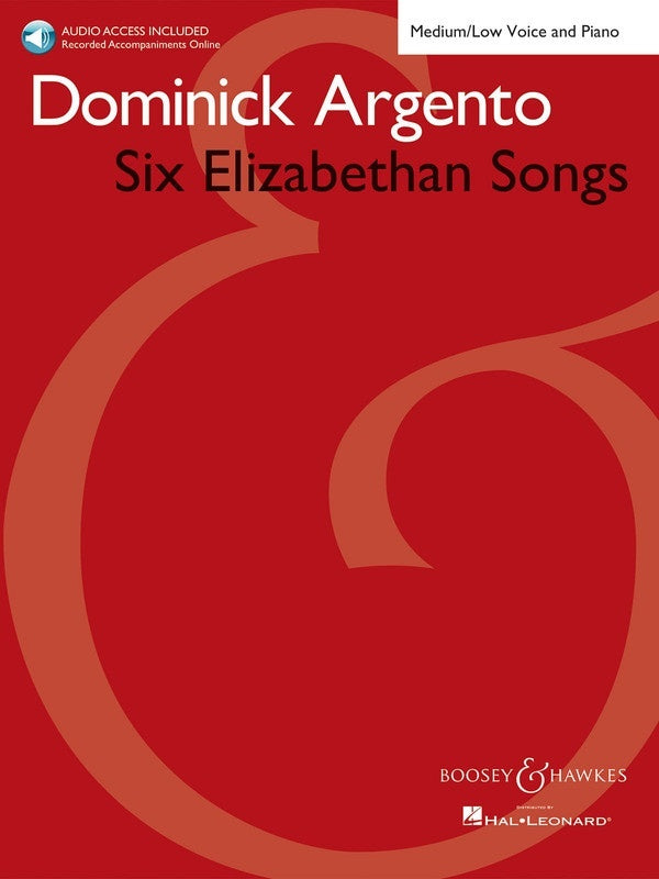 Six Elizabethan Songs Med/Low Book/Online Audio