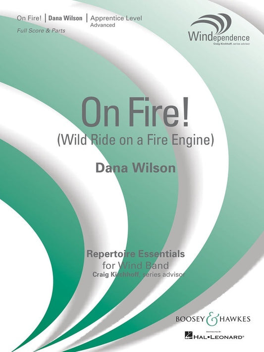On Fire! (Wild Ride On A Fire Engine) Concert Band 3 Score/Parts