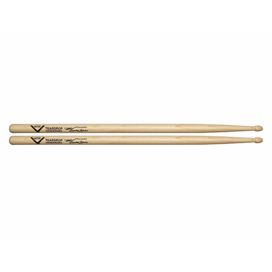 Vater Cymbal Teardrop Wood Tip Drumsticks 5A Size Sugar Maple
