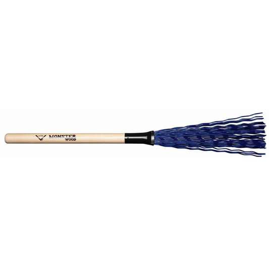 Vater Monster Wood Drum Brush with Nylon Bristles and Wood Handle