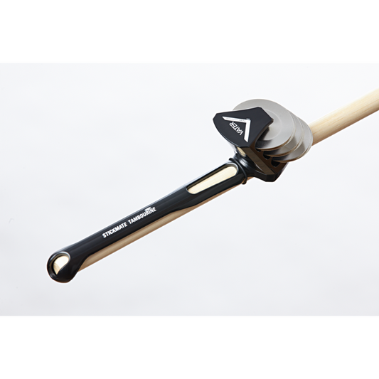 Vater StickMate Tambourine and Shaker for Drumsticks, Brushes, and Mallets