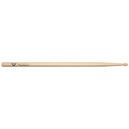 Vater 5A Stretch Drumsticks with Small Acorn Tip for Extended Reach and Warm Cymbal Tones
