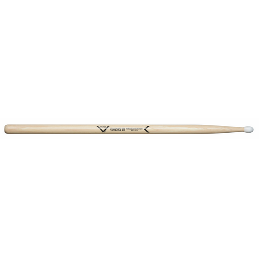 Vater Classics 2B Nylon Drumsticks with Medium Oval Tip for Cymbal Clarity