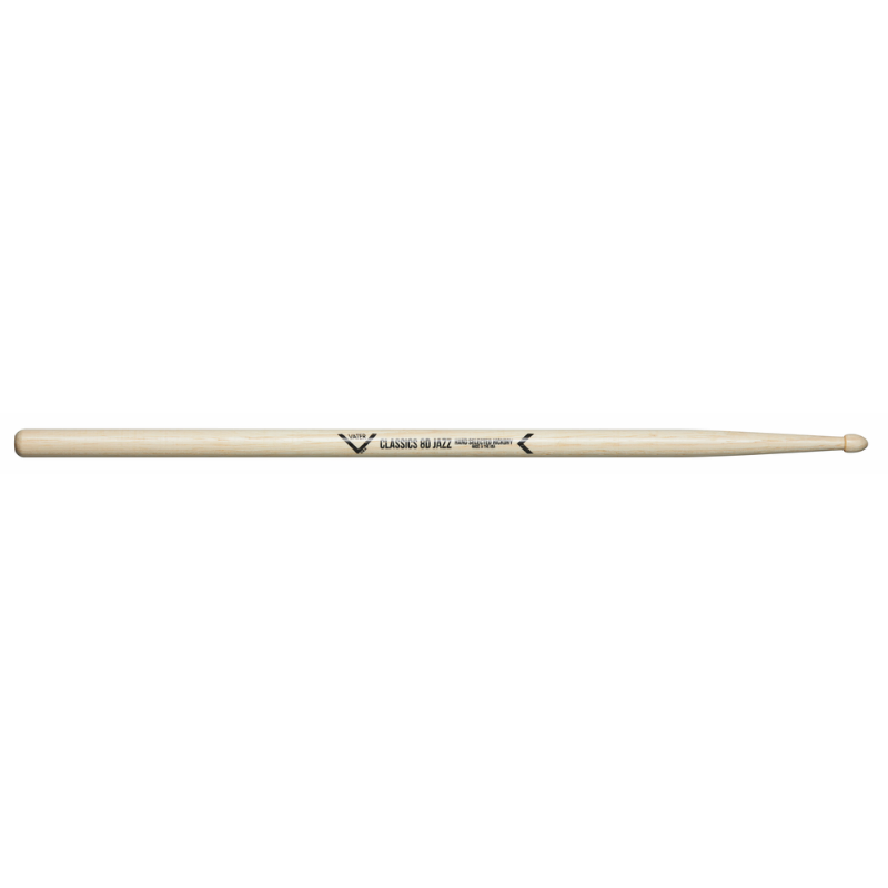Vater Classics 8D Jazz Drumsticks - 16" Length, 7A Grip, Acorn Tip