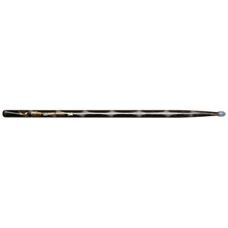 Vater Color Wrap 5A Black Optic Nylon Tip Drumsticks