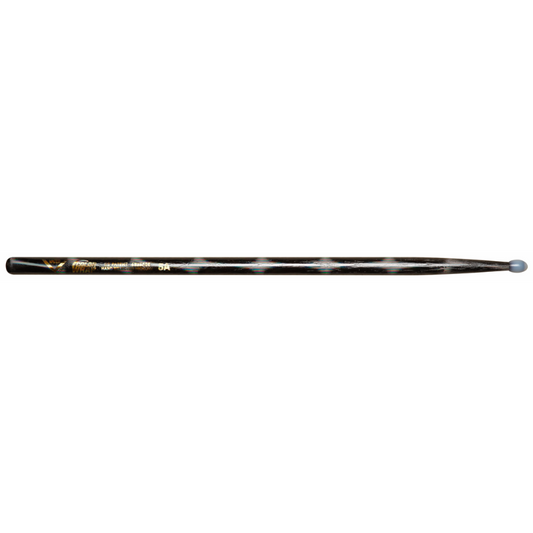 Vater Color Wrap 5A Black Optic Nylon Tip Drumsticks