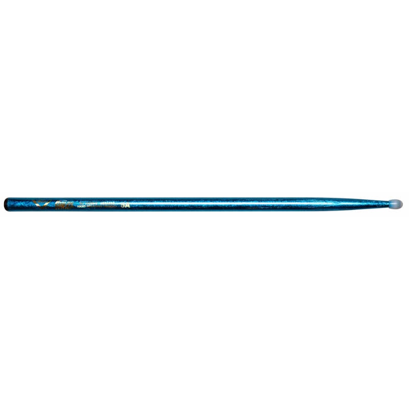 Vater Color Wrap 5A Blue Sparkle Nylon Tip Drumsticks