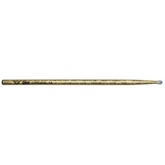 Vater Color Wrap 5A Gold Sparkle Nylon Tip Drumsticks