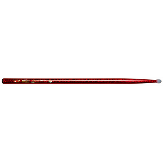 Vater Color Wrap 5A Red Sparkle Nylon Tip Drumsticks