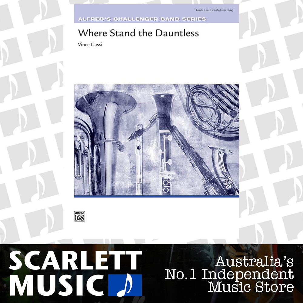 Where the Dauntless Stand Concert Band Sheet Music Grade 2 — view 2