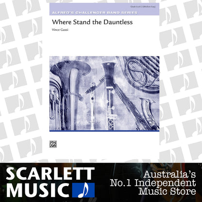 Where the Dauntless Stand Concert Band Sheet Music Grade 2 — view 2