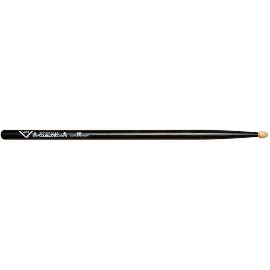 Vater Eternal Black 5B Drumsticks with Wood Tip