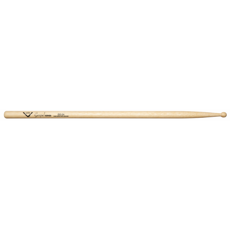 Vater Gospel 5A Wood Tip Drumsticks - 1/2" Longer, Comfortable Grip, Barrel Style Tip
