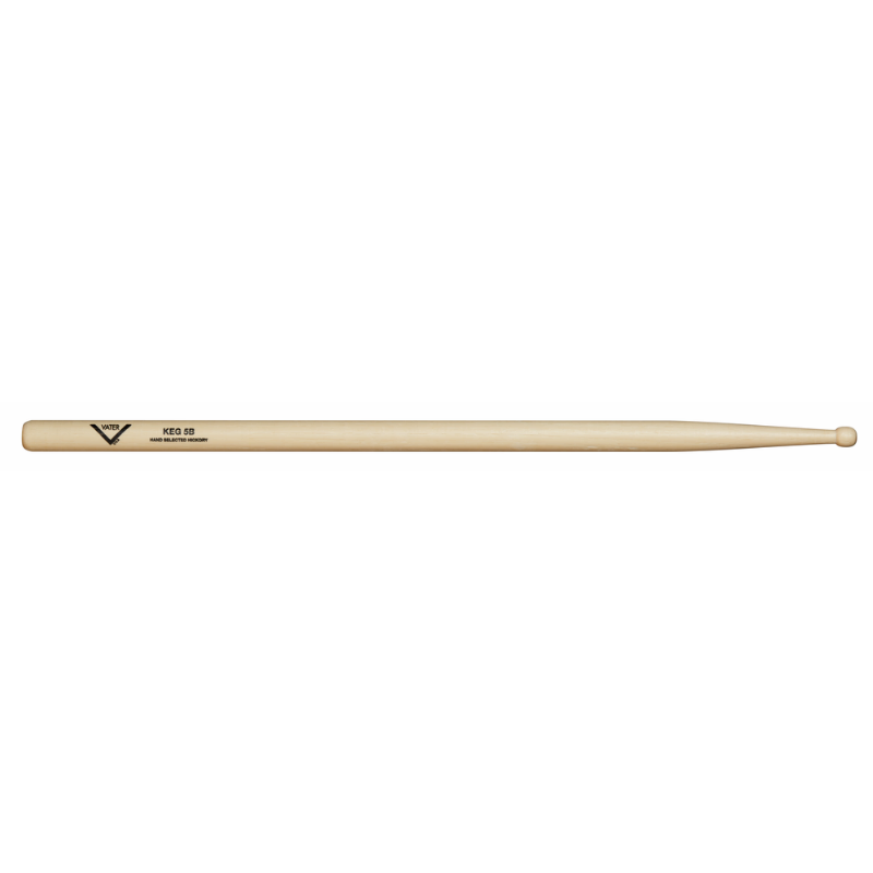 Vater Keg 5B Drumsticks with Keg Shaped Tip for Defined Cymbal Articulation