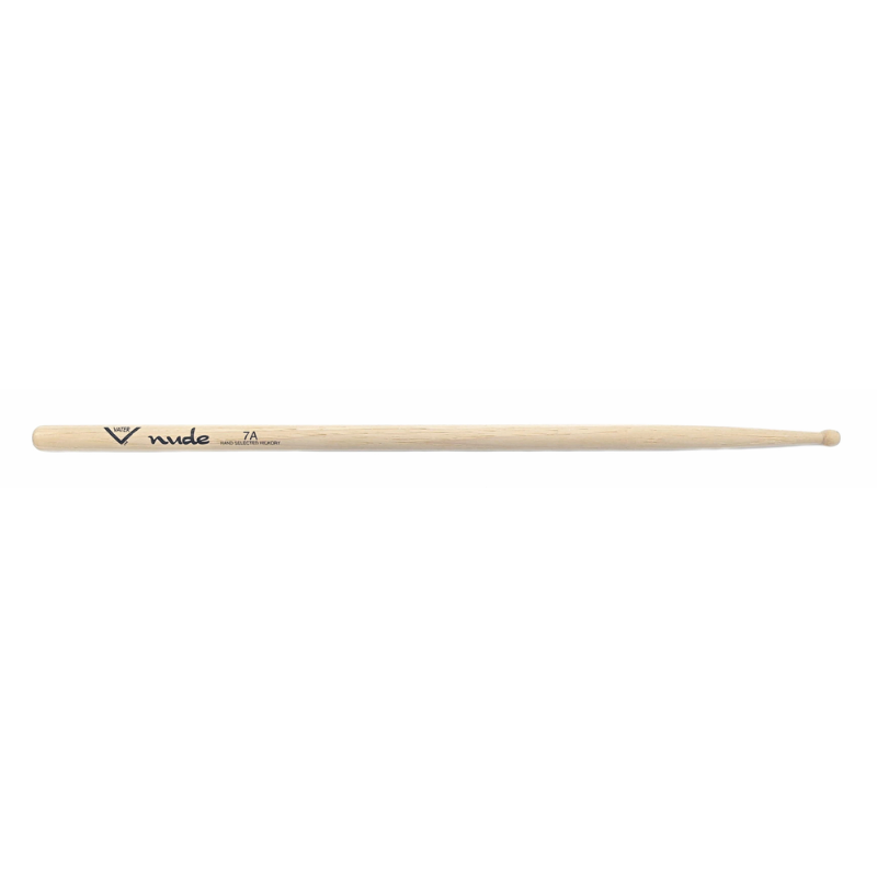 Vater Nude Series 7A Drumsticks - Wood Tip, Longer Length, No Lacquer Finish