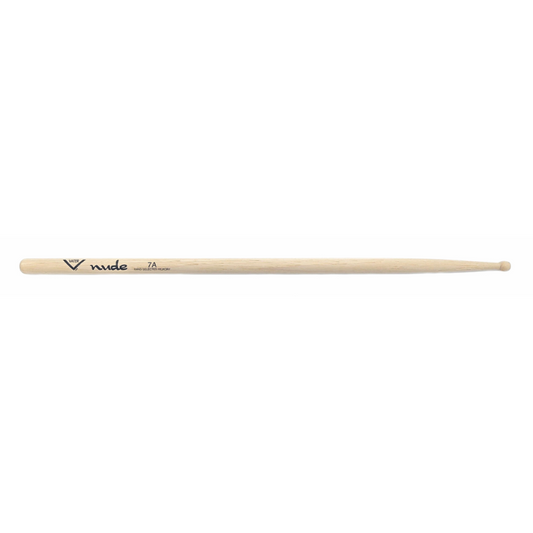 Vater Nude Series 7A Drumsticks - Wood Tip, Longer Length, No Lacquer Finish