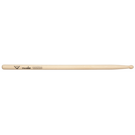 Vater Nude Universal Drumsticks - Sturdy Neck, Oval Tip, Lightweight, Extra Volume and Attack