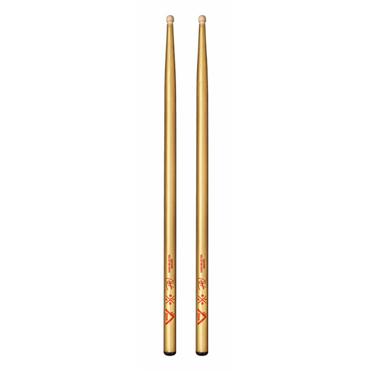 Vater Pocket Queen Model Drumsticks with 5A Grip and Gold Finish