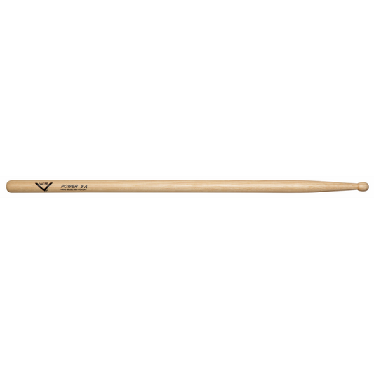 Vater Power 5A Wood Tip Drumsticks - Extra Length and Weight