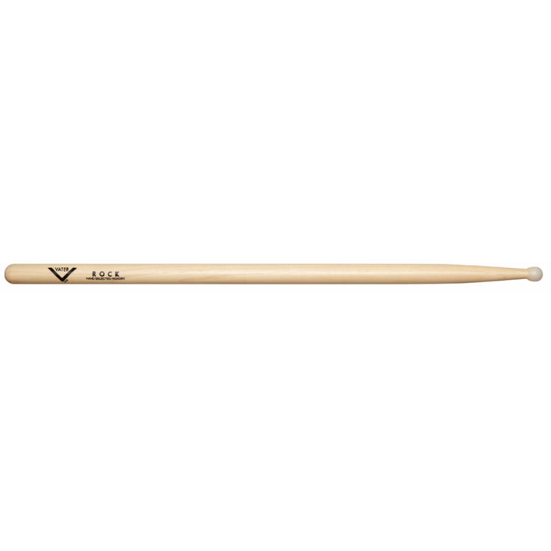 Vater Rock Nylon Tip Drumsticks with Full Sized Barrel Tip and Long Shaft