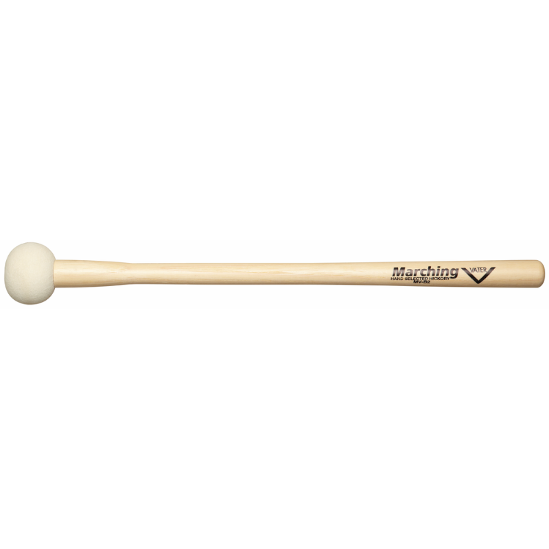 Vater Marching Bass Drum Mallet MV-B2 for 20-22" Drums, Tapered Handle 0.780" to 0.600" to 0.790"