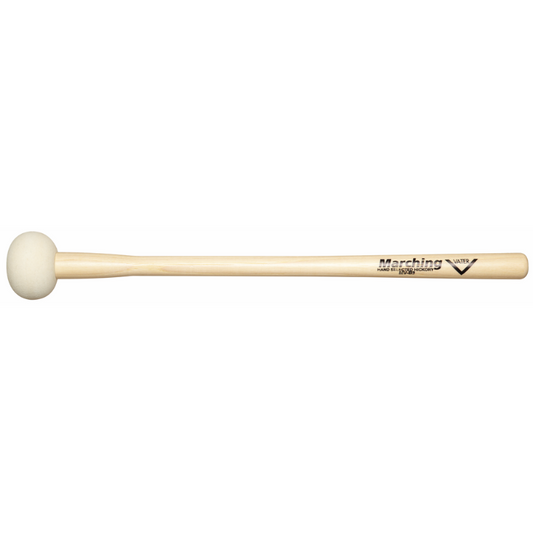Vater Marching Bass Drum Mallet MV-B3, For 24-26 Drums, Grip Diameter .780” Tapering to .600” and Back to .790” Behind Mallet Head