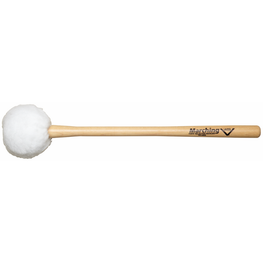 Vater Marching Bass Drum Mallet MV-B5 Puff for 30" and Larger, Tapered Handle 0.780" to 0.790"