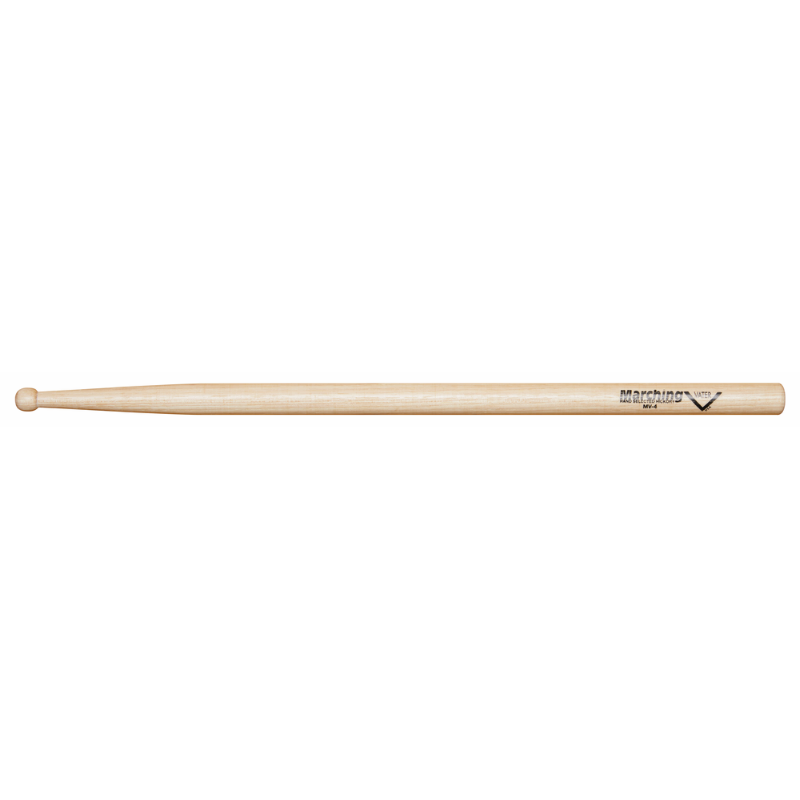 Vater Marching Sticks MV4 with Short Taper and Round Bead for Increased Volume and Articulation