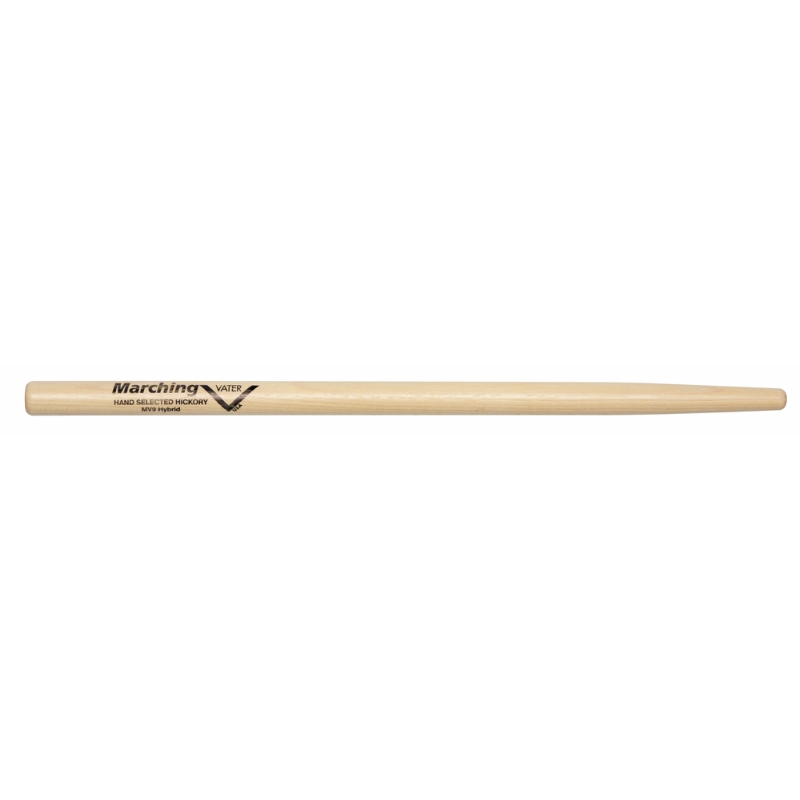 Vater Marching Sticks MV9 - Medium Taper, Short Length, Rounded Tip, Balanced Feel, Fast Response, Robust Sound