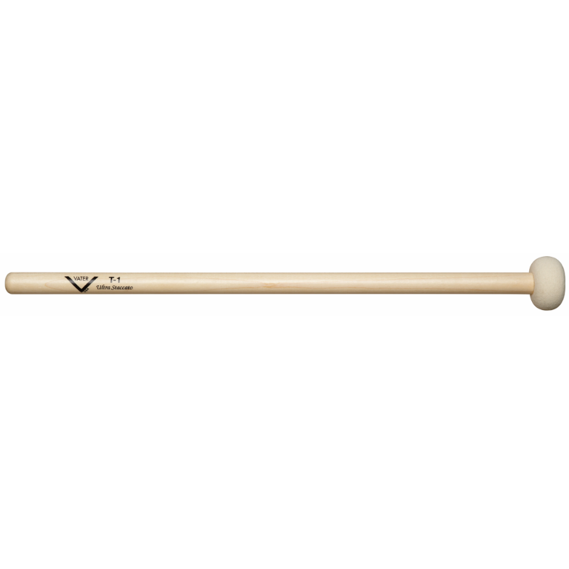 Vater Timpani Mallet T1 Hard Ultra Staccato with Straight Shaft
