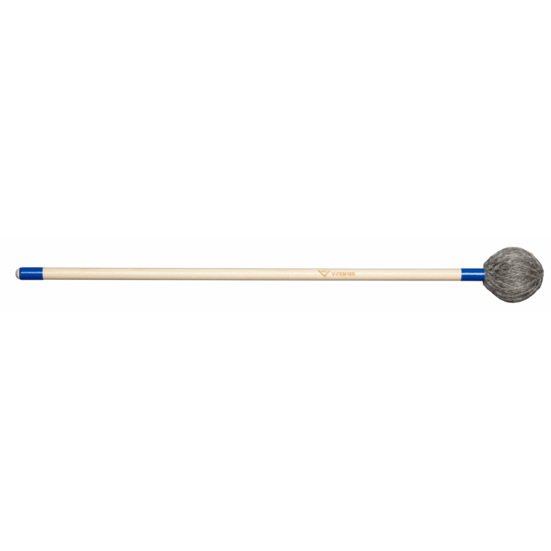 Vater V-FEM10S Front Ensemble Marimba Soft Birch Yarn Light Grey Oval Head