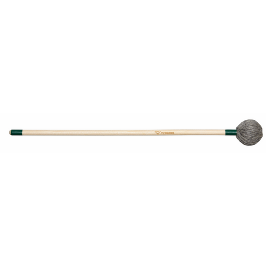 Vater V-FEM20MS Front Ensemble Marimba Mallet - Medium Soft, Birch, Oval Head, Yarn, Light Grey