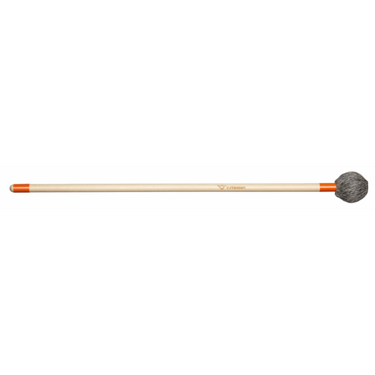 Vater V-FEM40MH Front Ensemble Marimba Mallet - Medium Hard, Birch, Oval Head, Yarn, Light Grey