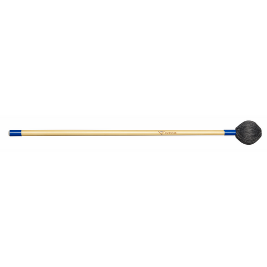 Vater V-FEV10S Front Ensemble Vibraphone Mallet - Soft Rattan Oval Head, Multi-Ply Cord, Dark Grey