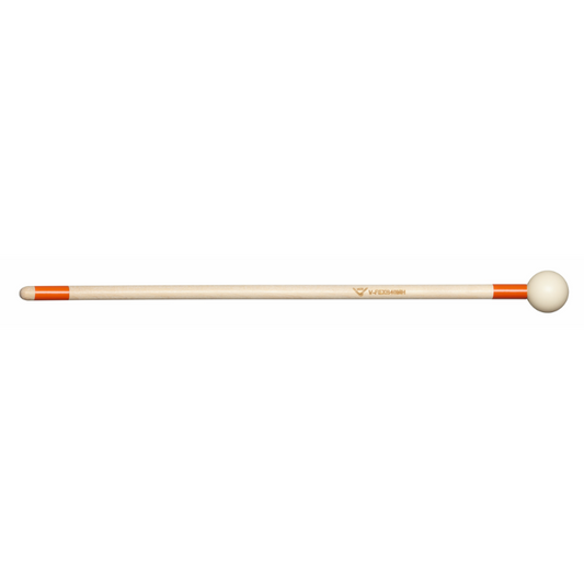 Vater V-FEXB40MH Front Ensemble Xylophone Bell Mallet - Medium Hard, Birch, 1 1/8” Plastic Ball, Creamy White
