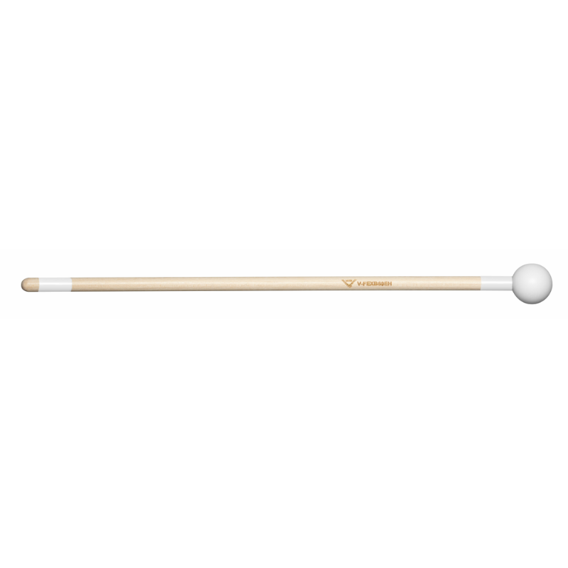 Vater V-FEXB60EH Front Ensemble Xylophone Bell - Birch Extra Hard 1 1/8” Plastic Ball Glossy White