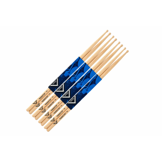 Vater 7A Manhattan Drumsticks 4-Pack
