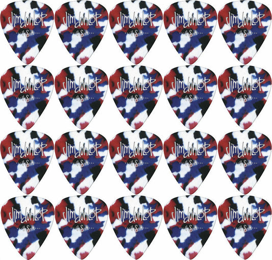 20 x Jim Dunlop Genuine Celluloid Confetti Thin Gauge Guitar Picks *NEW*
