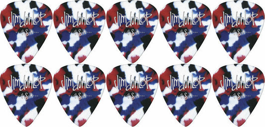 10 x Jim Dunlop Genuine Celluloid Confetti Extra-Heavy Gauge Guitar Picks *NEW*