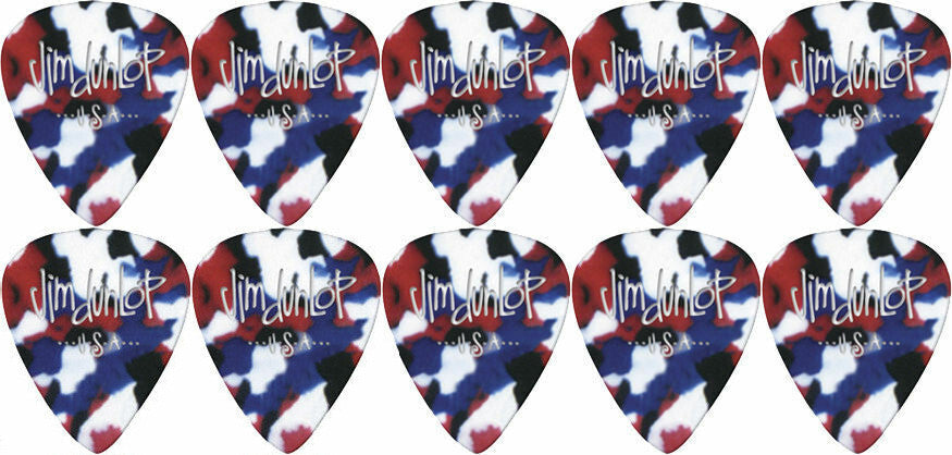 10 x Jim Dunlop Genuine Celluloid Confetti Thin Gauge Guitar Picks *NEW*